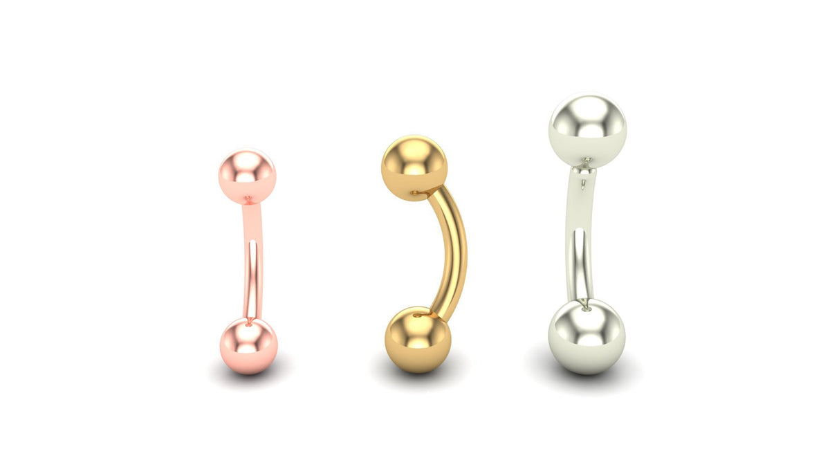 Ball Curved Barbell