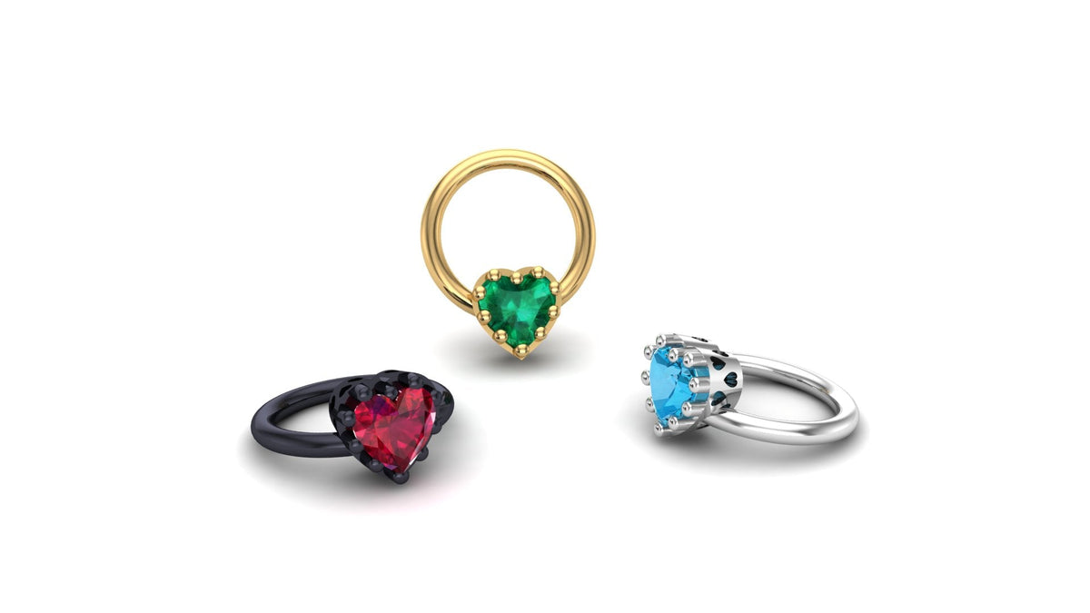 Heart Prong Ring
