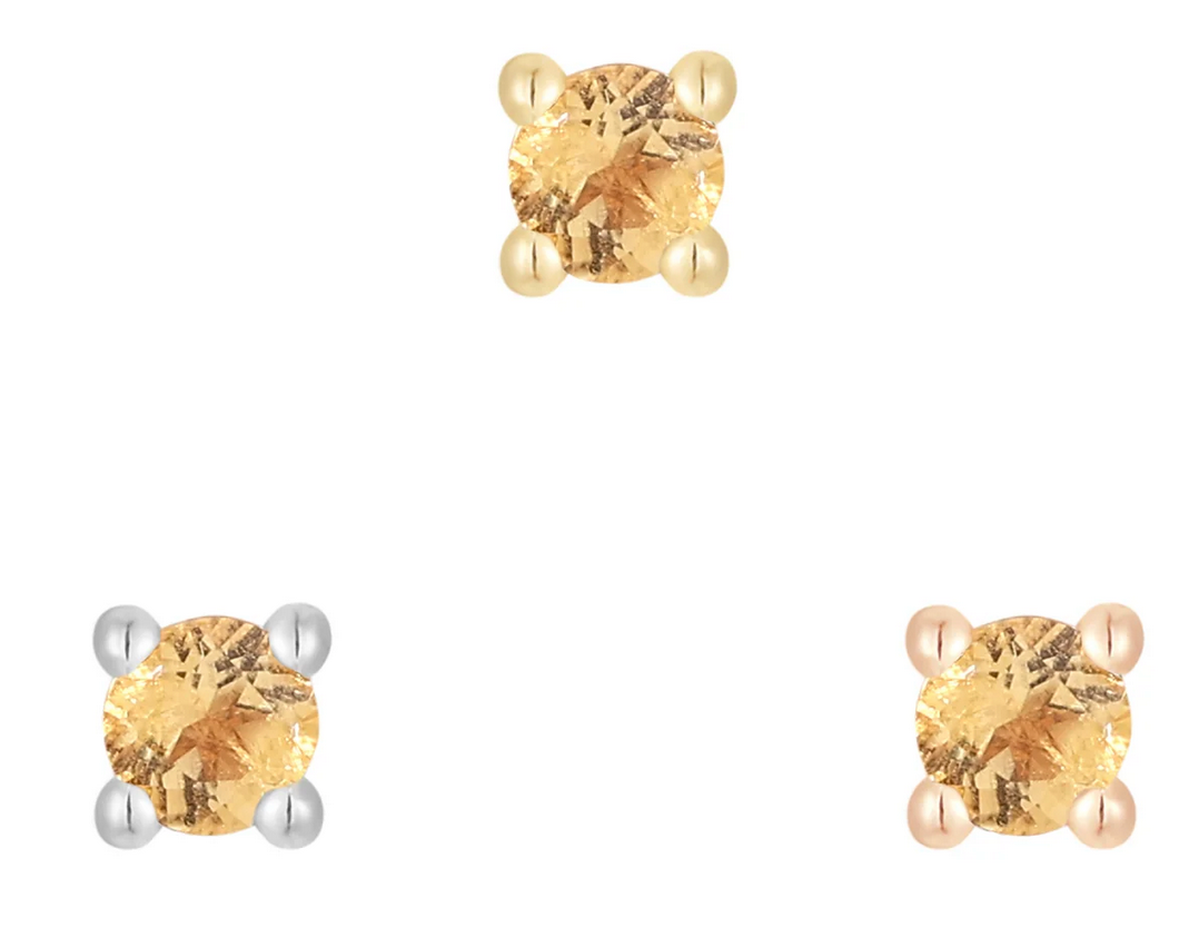 Citrine Prong - Threadless End