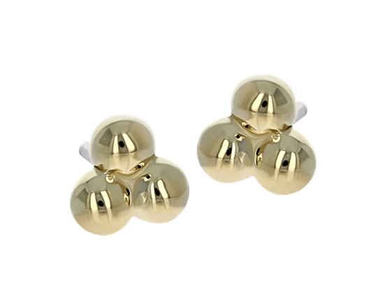 18k Gold Tribead Threadless End