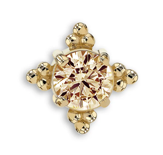 Zia 18k Gold End