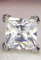 Boxy 4mm CZ Threadless End
