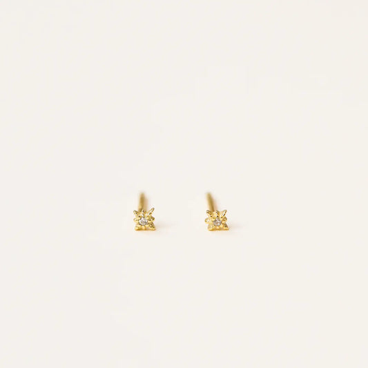 Tiny Stud - Star - Gold Earrings