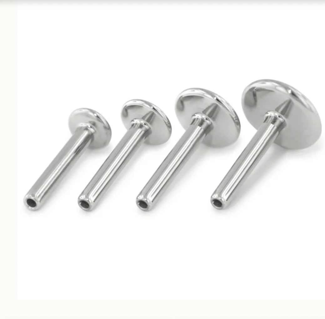 Implant-grade titanium threadless jewelry