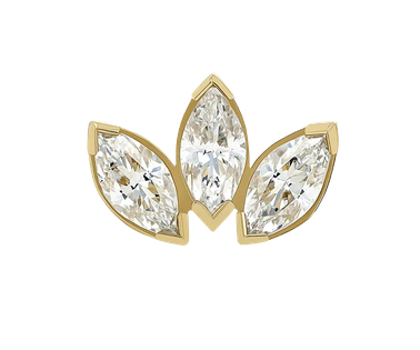 14k solid gold verifiable metal for initial piercings