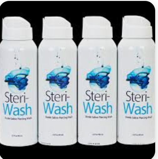 steriwash saline solution for piercing aftercare