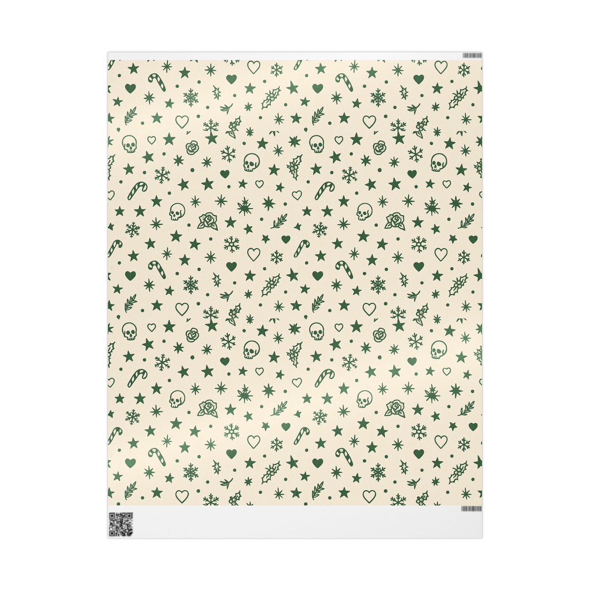 Flash Filler Frenzy Tattoo Christmas Wrapping Paper | Vintage Tattoo Flash Holiday Gift Wrap | Classic Ink-Inspired Filler Design