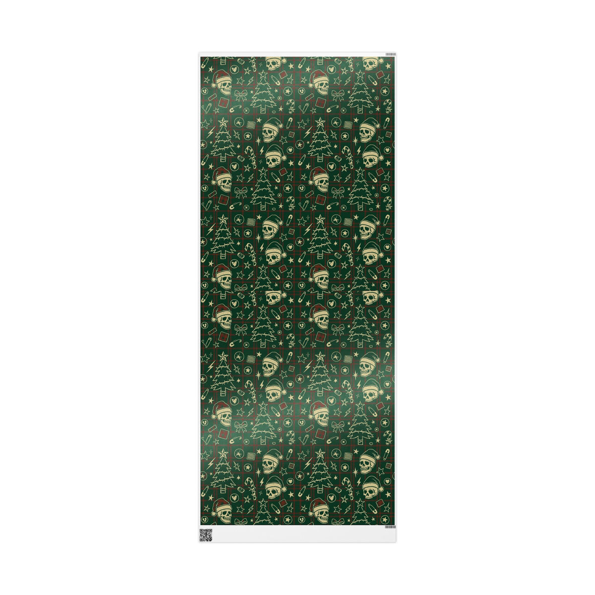 Gothic Christmas Wrapping Paper, Unique Holiday Gift Wrap, Grunge Tattoo Christmas Gift Wrap, Alternative Holiday Décor