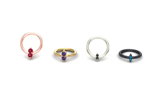 Double Stone Prong Ring