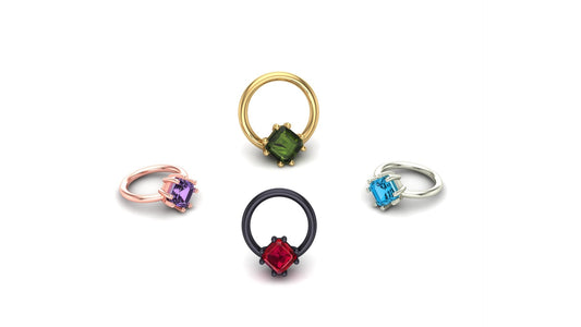 Asscher Prong Ring