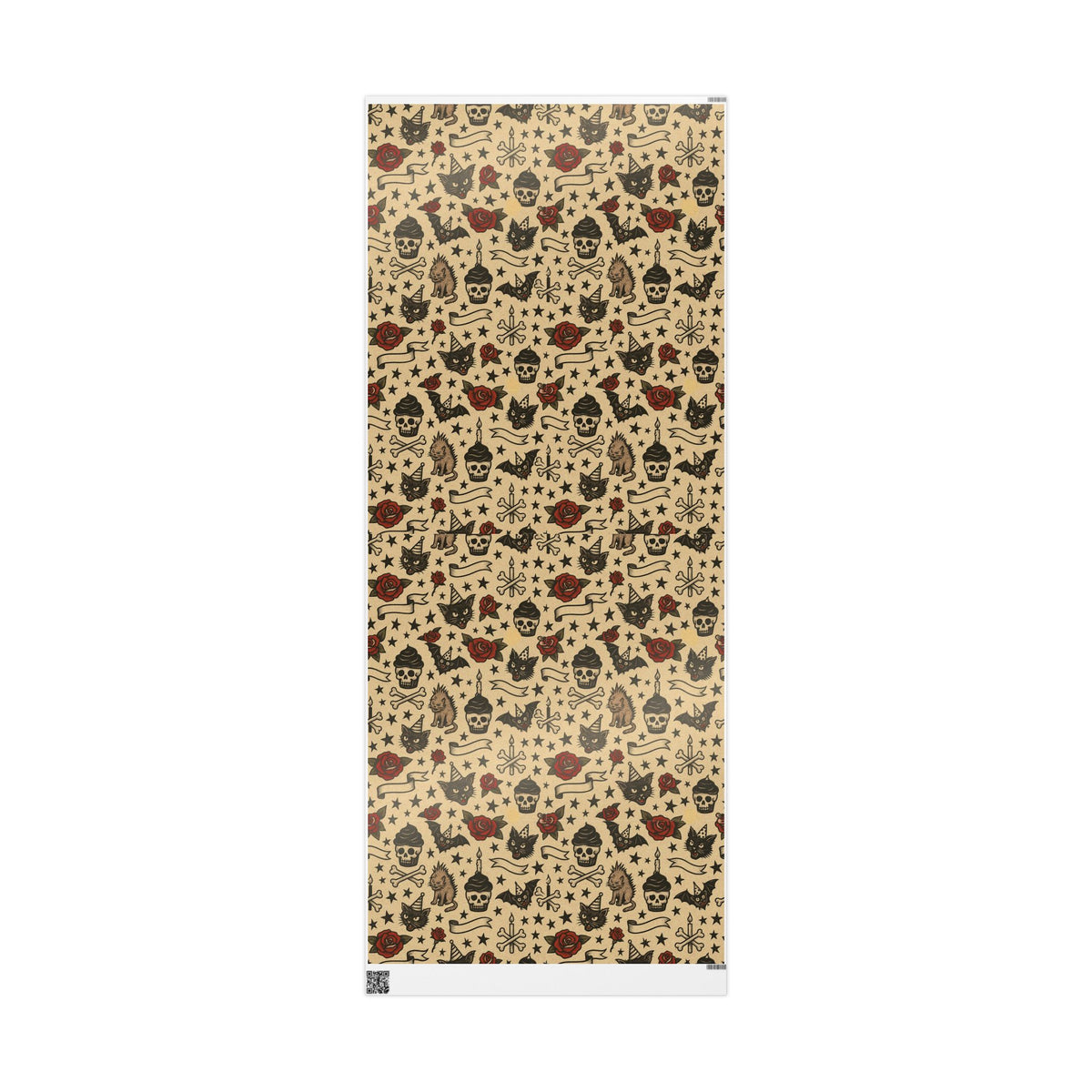 Party Like a Misfit Wrapping Paper | Vintage Tattoo Punk Rock Birthday Gift Wrap