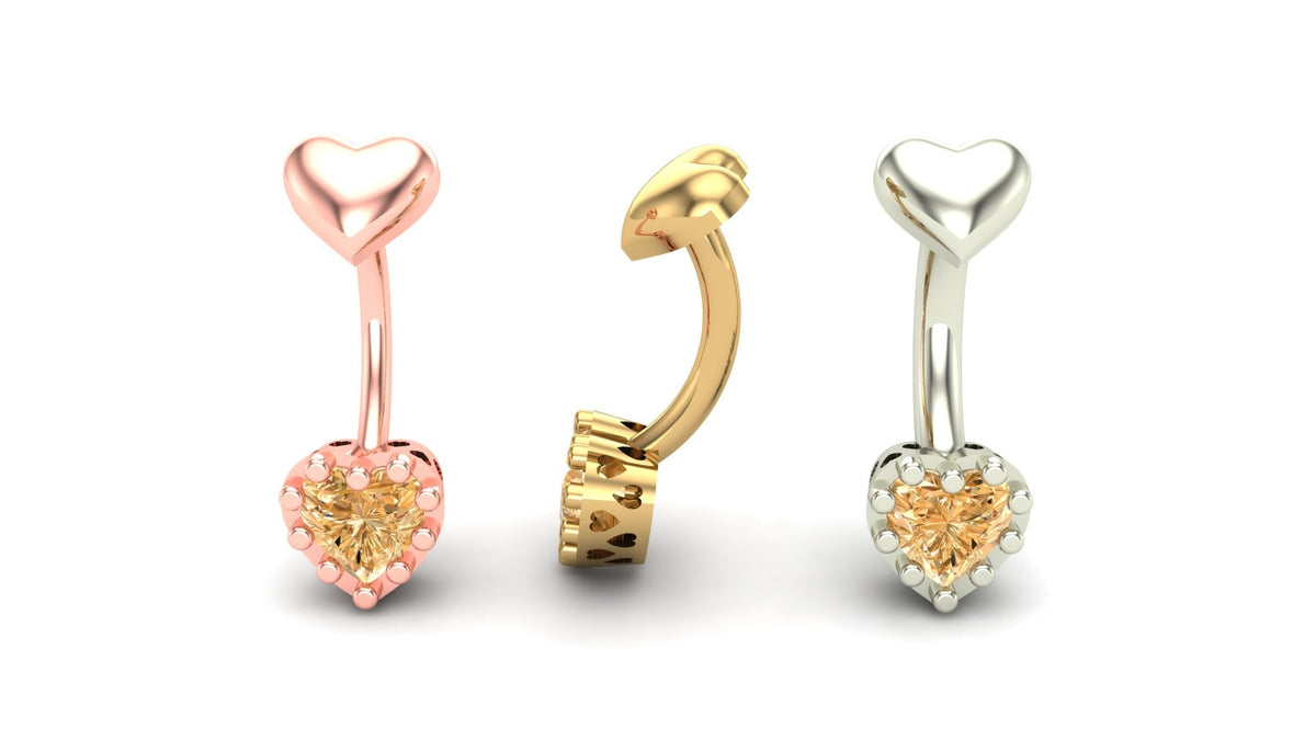 Heart Curved Barbell