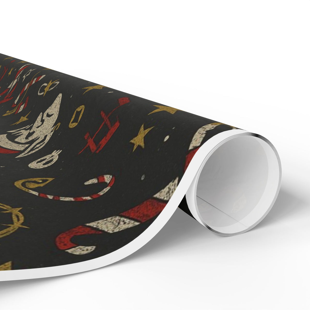 Anarchy in the North Pole Punk Rock Christmas Wrapping Paper | Alternative Holiday Gift Wrap | Grunge Tattoo Flash Xmas Decor
