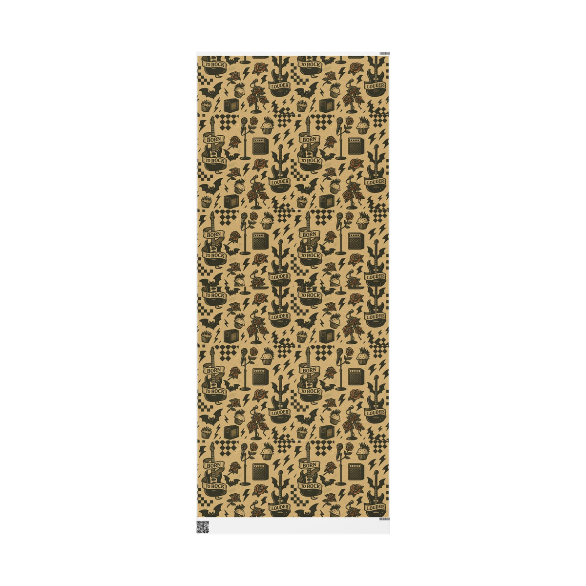 Rock 'n' Roll Themed Wrapping Paper for Parties, Birthdays, Holidays, Gift Wrap, Music Lovers, Punk Rock Gift Wrap
