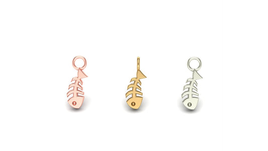 Fishbone Charm