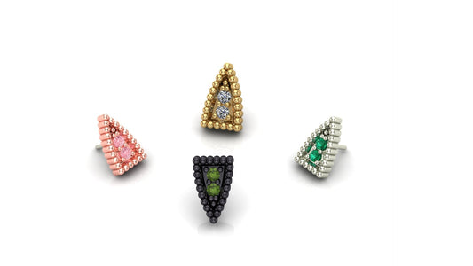 Half Navette Beads