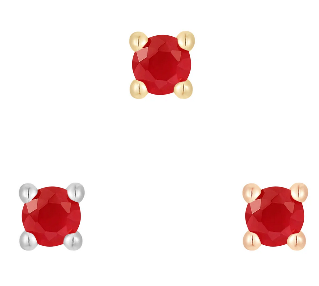 Garnet Prong - Threadless End