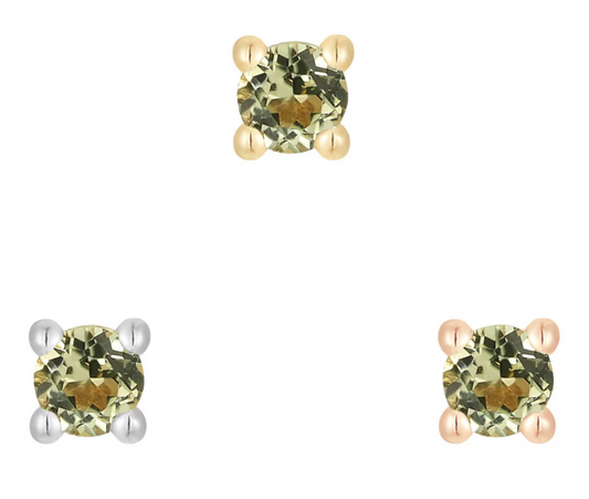 Peridot Prong - Threadless End