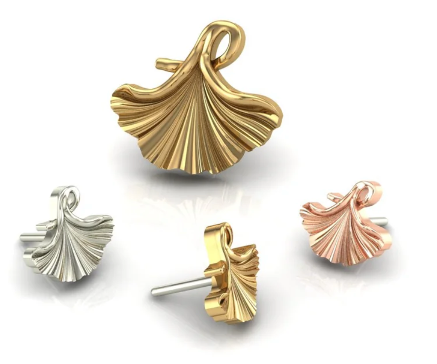 Ginko Threadless 14K End