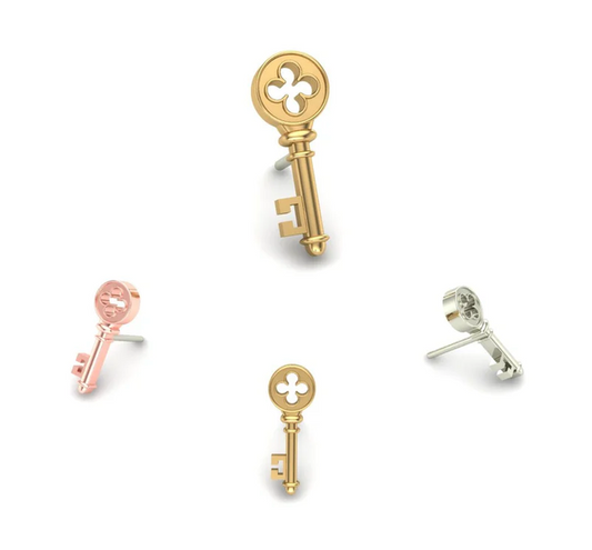 Key Threadless 14K End
