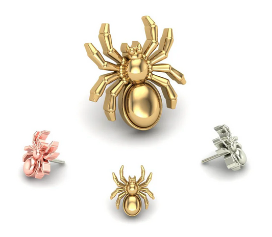 Tarantula Threadless 14K End