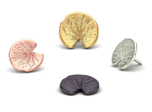 Lily Pad Threadless 14K End