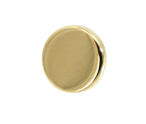 18k Gold Disc Threadless End