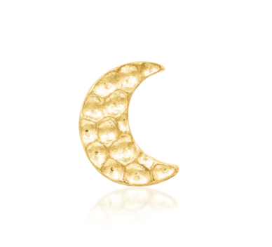 14k Hammered Moon