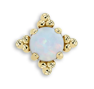 Zia 18k Gold End Cabachon