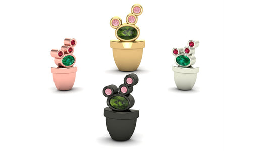 Cactus with Gemstone