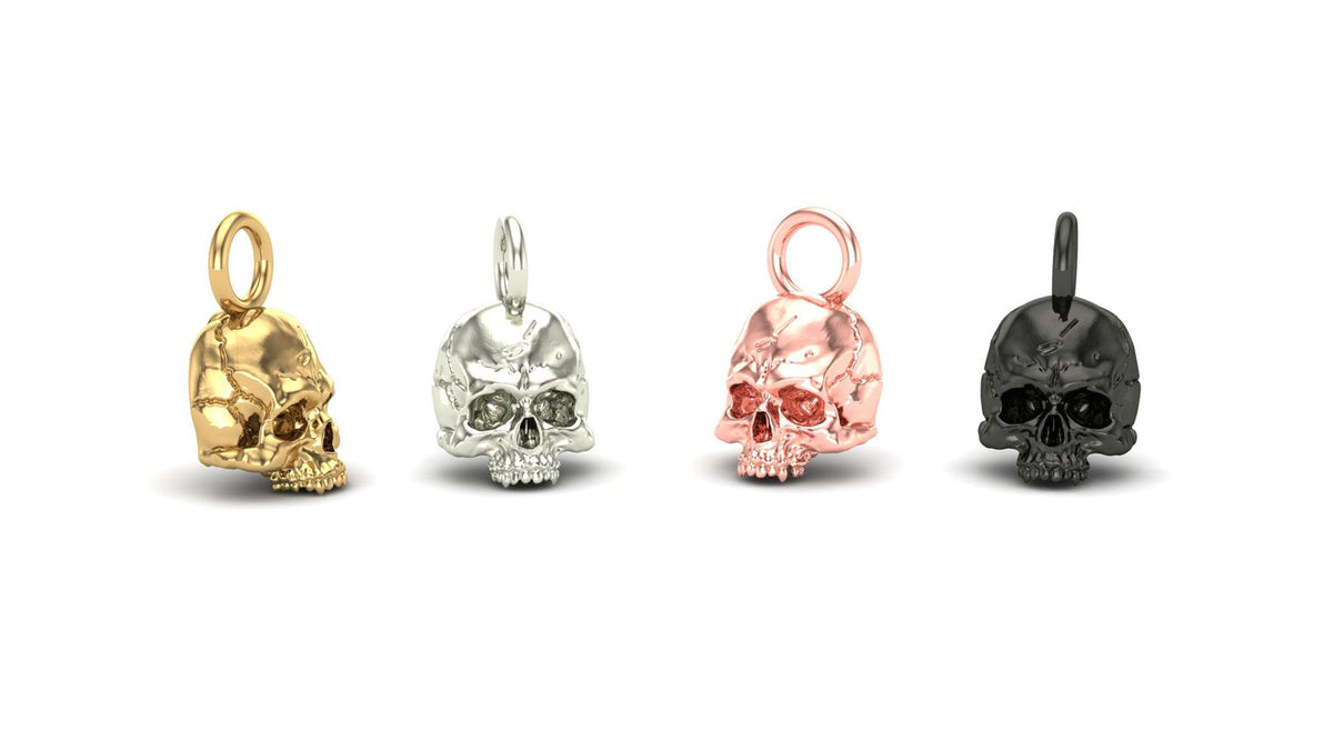 Jaw Motion Skull Charm