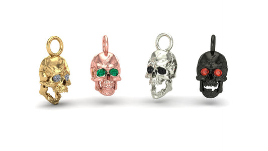 Jaw Motion Skull Charm